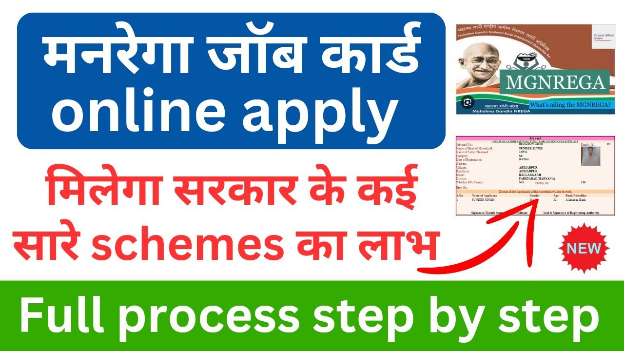 NREGA Job Card Apply online 